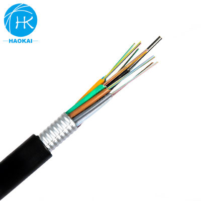 Cables de fibra de aire libre impermeables GYTA con refuerzo central de alambre de acero único