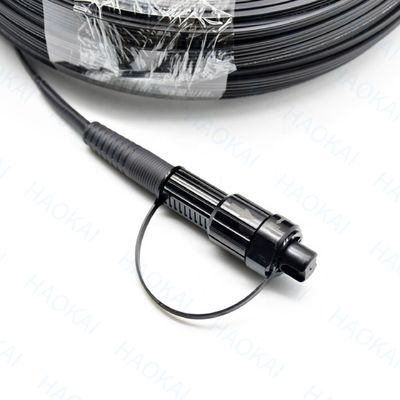SC APC FTTA Cables de fibra óptica 5.0mm G657A2 LSZH 5M Cordón de parche negro