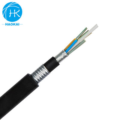 Cables de fibra óptica blindados para exteriores con doble envoltura de PE GYFTA53