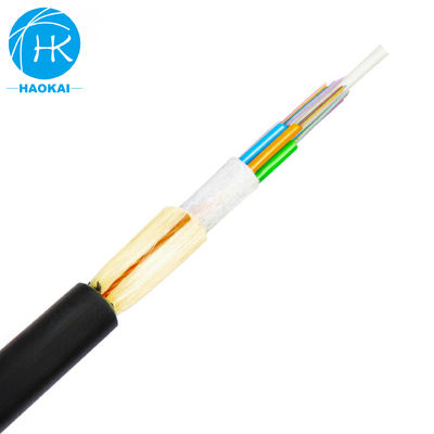 Cable óptico exterior ADSS ligero Todo el cable de fibra óptica de soporte automático de medios