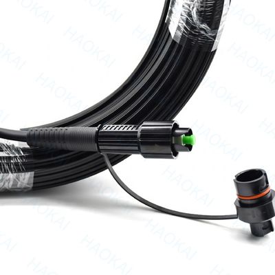 IP68 Cable de caída al aire libre FTTX Solución Conector impermeable de cable de parche de fibra óptica