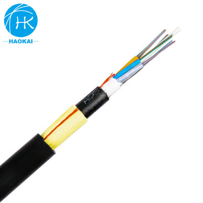 Todo el cable óptico exterior de soporte automático de medios de comunicación ligero con vaina AT