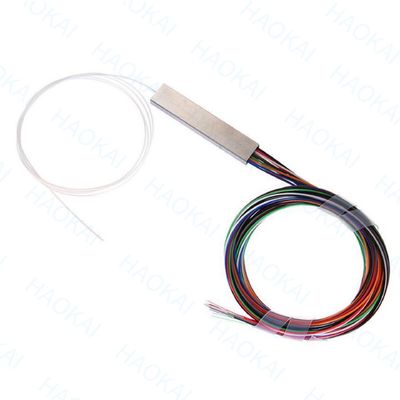 1X2 Mini Fibra PLC Splitter PBT acoplador con conector SC / APC