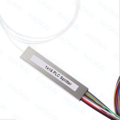 FTTH 1x4 1x8 Fibra PLC Splitter Mini tubo de acero con conector SC APC