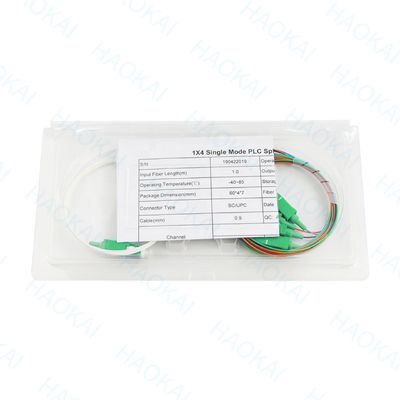 FTTH Mini Tube de acero divisor de fibra óptica 1x16 divisor de PLC con conector SC UPC