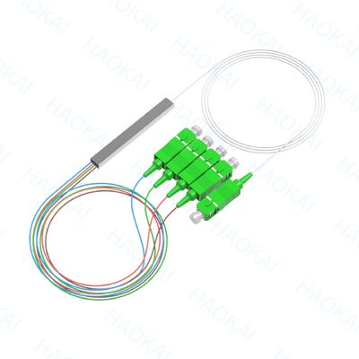 LC APC 1x16 Conector Fibra PLC Splitter Mini tubo de acero Fibra óptica Splitter
