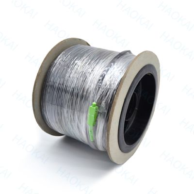 Conector de cable de parche FTTH para exteriores de 2 núcleos de alambre de acero de caída de fibra óptica 2SC-2SC