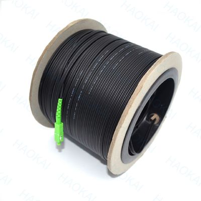 Conector de cable de parche FTTH para exteriores de 2 núcleos de alambre de acero de caída de fibra óptica 2SC-2SC