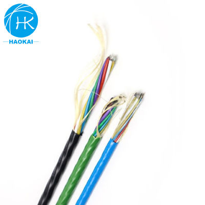 Cable de fibra de aire soplado de núcleo múltiple Cable de microfibra óptica de baja fricción
