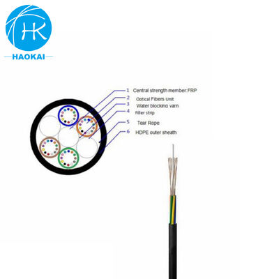 Cable de fibra de aire soplado de núcleo múltiple Cable de microfibra óptica de baja fricción
