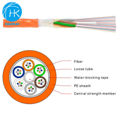 Cable de aire micro soplado en el exterior de modo único tubo suelto de cable de fibra de aire soplado
