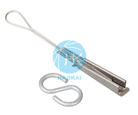 Accesorios de tipo plano de fibra óptica de caída del cable de tensión