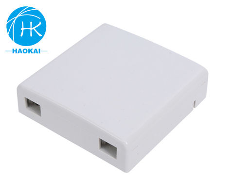 2 puertos de interior FTTH caja de fachada de escritorio SC LC UPC 86 tipo Mini Fibra Óptica