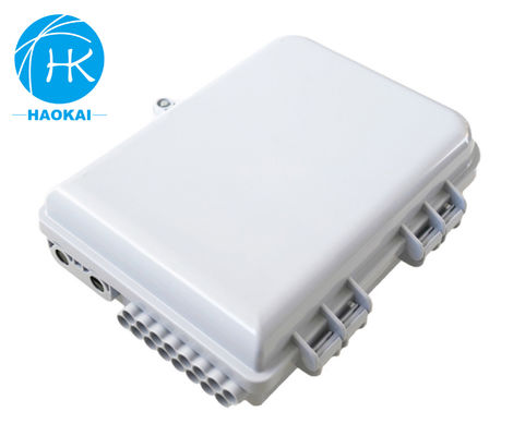 Caja de unión de fibra óptica exterior impermeable a agua Caja FTTH de plástico de 16 núcleos