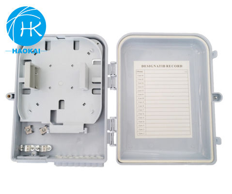 Caja de unión de fibra óptica exterior impermeable a agua Caja FTTH de plástico de 16 núcleos