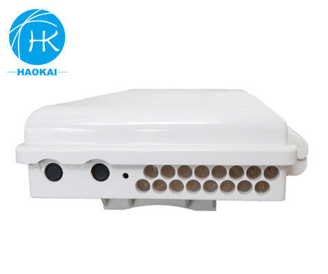 Caja de terminación de FTTH de plástico ABS montada en poste Caja de unión óptica 16 núcleo