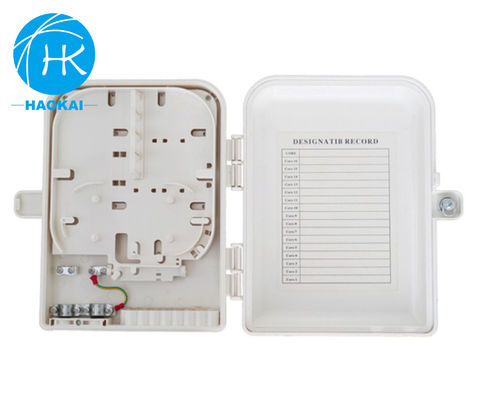 Caja de terminación de FTTH de plástico ABS montada en poste Caja de unión óptica 16 núcleo