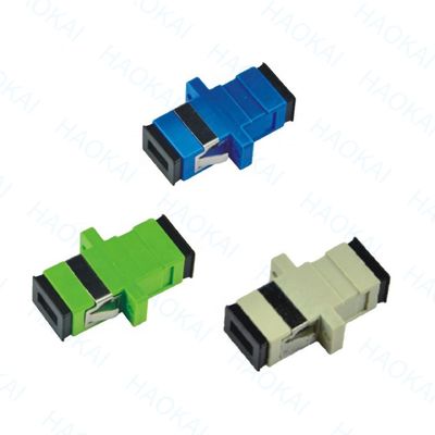 Conector rápido de fibra de 125um PVC SC UPC Adaptador con baja pérdida de inserción