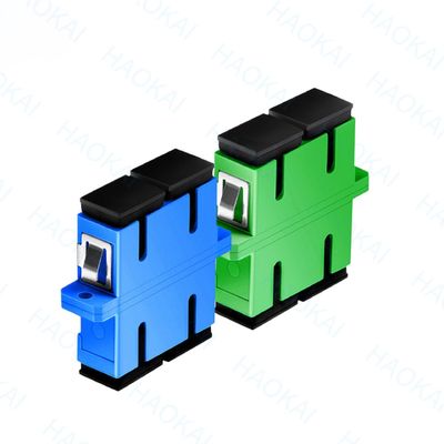 PVC Duplex SC APC Adaptador UPC 1260nm - 1650nm longitud de onda para las telecomunicaciones