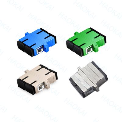 PVC Duplex SC APC Adaptador UPC 1260nm - 1650nm longitud de onda para las telecomunicaciones