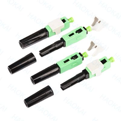 0.3db 60mm SC APC Conector rápido SM FTTH Conector rápido de fibra óptica