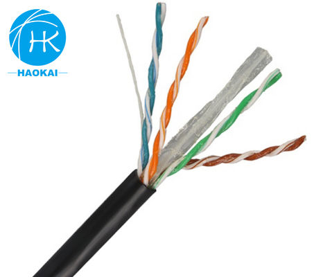 Cable de LAN interior de cobre desnudo sólido UTP CAT6 personalizado 4 pares 23awg 0.57mm 250MHz