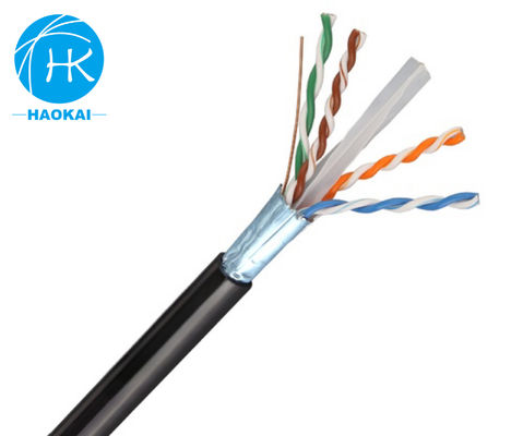 Cable UTP CAT6 lleno de gelatina con cable de red aérea exterior de mensajería