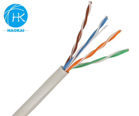 Exterior 2 pares de cable de LAN UTP CAT5E con mensajero 4pr 24awg