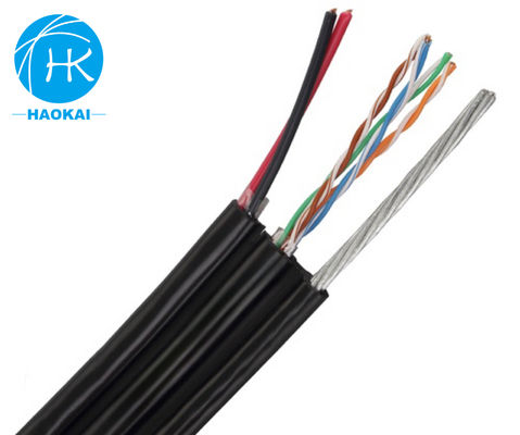 Cable UTP CAT5E para exteriores Cable LAN de cobre puro con alimentación y mensajería