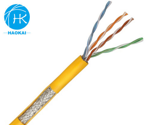 Cable de red LAN para interiores de CCA SFTP CAT5E chaqueta de PVC ecológica