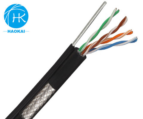 Cable de red LAN para interiores de CCA SFTP CAT5E chaqueta de PVC ecológica