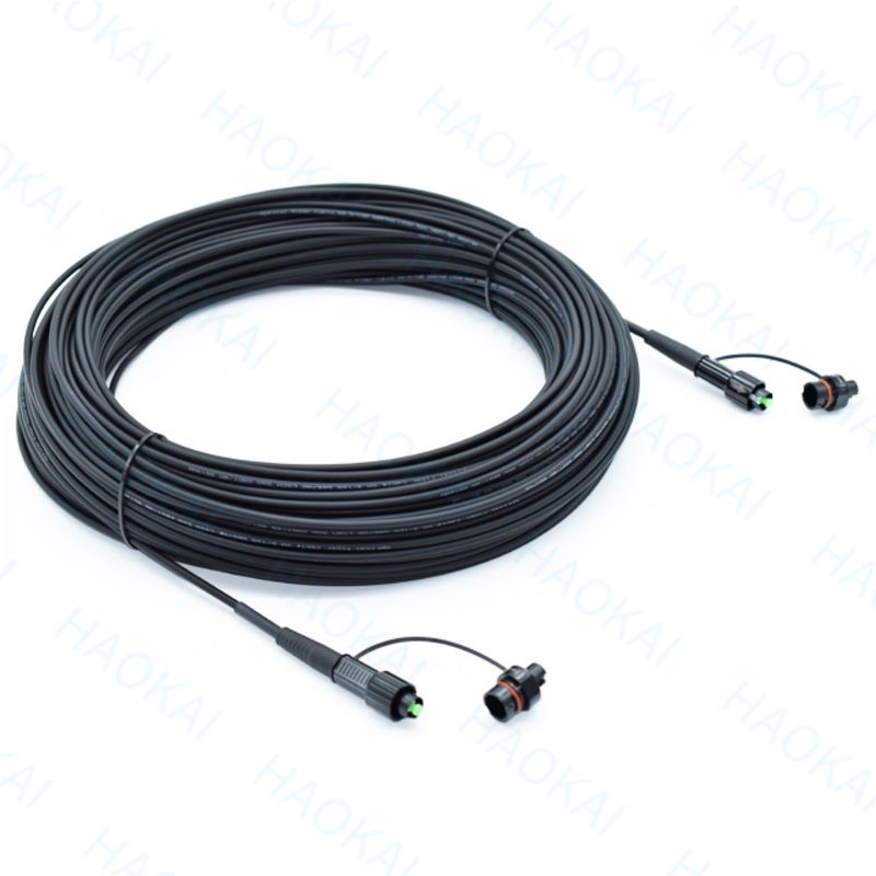 FTTA Mini Cordón de parche impermeable SC APC-SC APC Cables de fibra óptica de caída