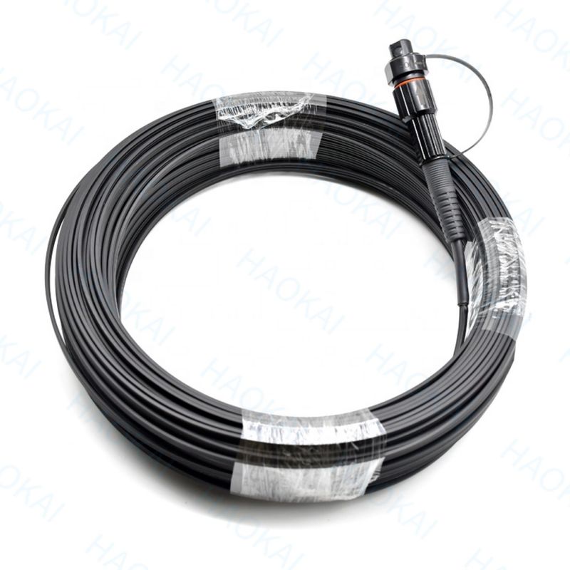 IP68 Cable de caída al aire libre FTTX Solución Conector impermeable de cable de parche de fibra óptica