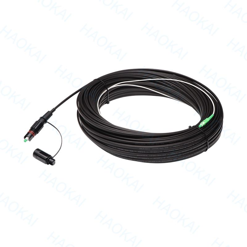 IP68 FTTX Cordón de parche de solución FTTA Cable de fibra al aire libre Conector LC SC APC a prueba de agua