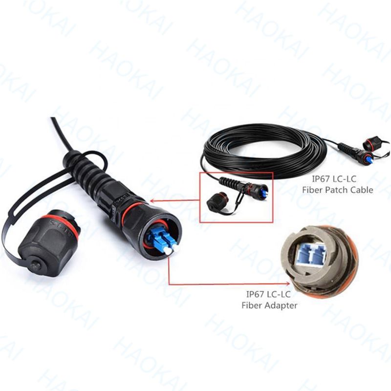 Mini IP SC APC OptiTap LC UPC FTTH Caje de caída de ensamblaje conector a prueba de agua
