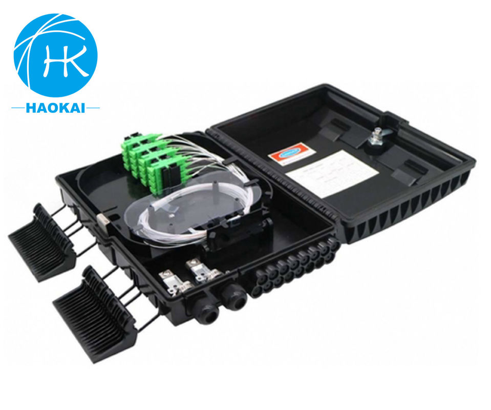 Caja de conexión de fibra óptica FTTH de 16 núcleos, caja FDB con 1x16 PLC Splitter