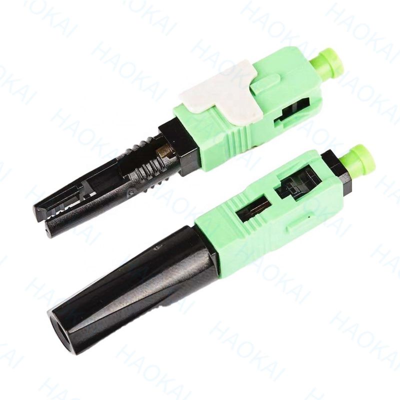 0.3db 60mm SC APC Conector rápido SM FTTH Conector rápido de fibra óptica