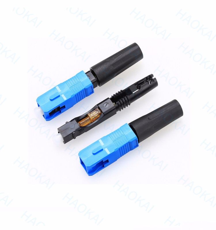 Conector rápido de fibra óptica SC UPC de 0,9 mm y 2,0 mm de modo único